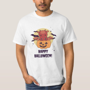 Camiseta Dragão Em Pumpkin Sweet Dragon Feliz Dia das Brux