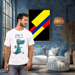 Camiseta Dragão Engraçado de Futebol   Não Posso. Tenho Fut