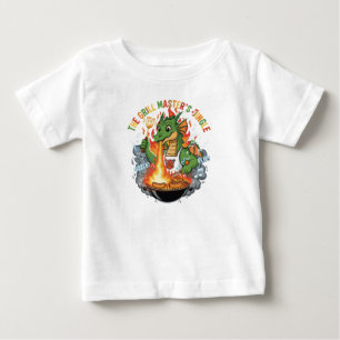 Camiseta Dragão Engraçado Mestre da Churrasqueira BBQ & Car