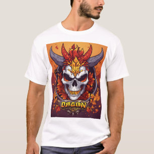 Camiseta "Dragão - Escova-mestre - Símbolo de força