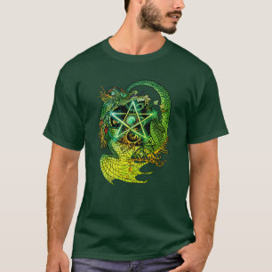 Camiseta Dragão estilo Art Nouveau Pentátopo ~camisa