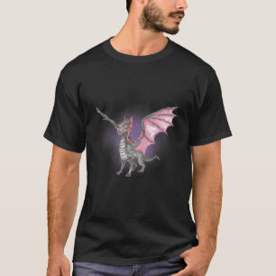 Camiseta Dragão Europeu Aquarela Fantasia Mística Mística M
