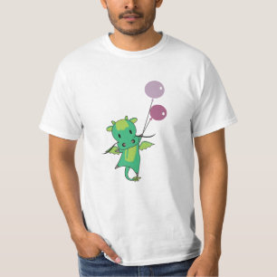 Camiseta Dragão - Fadas Verdes - Animais Cubosos Para Crian