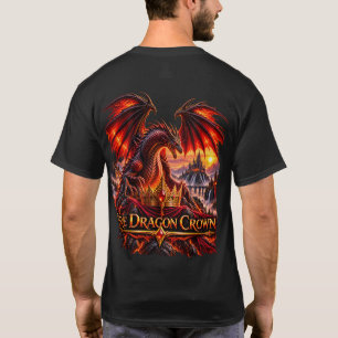 Camiseta Dragão Fantasia Coroa de Dragão de Fogo