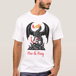 Camiseta Dragão Fantasia Gráfica Personalizável Respirando
