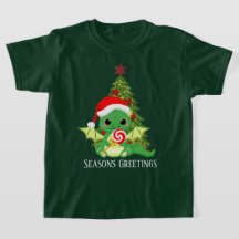 dragão festivo de fantasia de Natal adicione texto