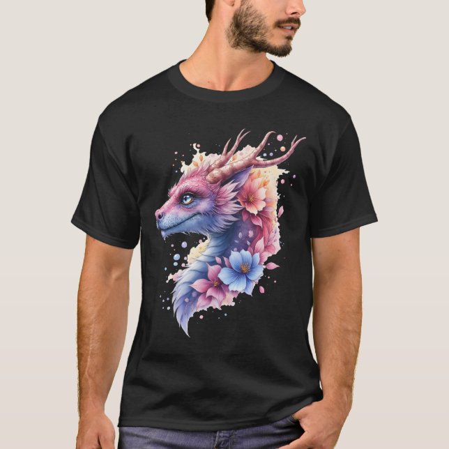 Camiseta Dragão Guardião Gentil.  (Frente)