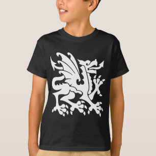 Camiseta Dragão heráldico 01 - branco