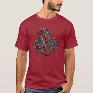 Camiseta Dragão inspirado asiático