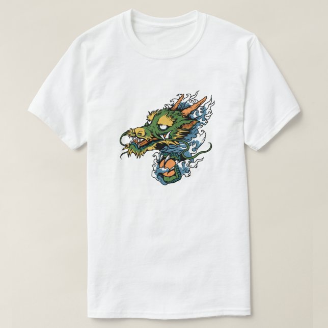Camiseta Dragão Japonês (Frente do Design)