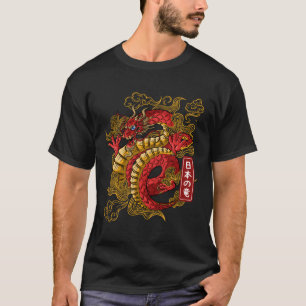 Camiseta Dragão Japonês Dragões Japão De Tóquio Tatto
