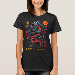 Camiseta Dragão Japonês Tóquio Japão anos 80 Ani Mítico Asi
