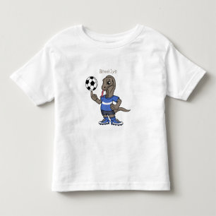 Camiseta Dragão Komodo engraçado bonito jogando cartoon de