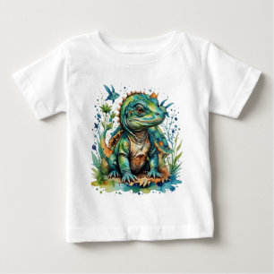 Camiseta Dragão Komodo verde-grande-lagarto