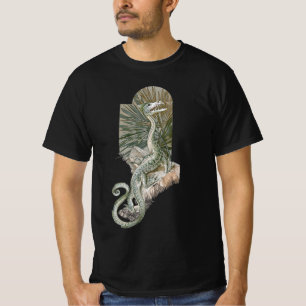 Camiseta Dragão Lagarto Mitológico em Rochas, Mitologia Vin