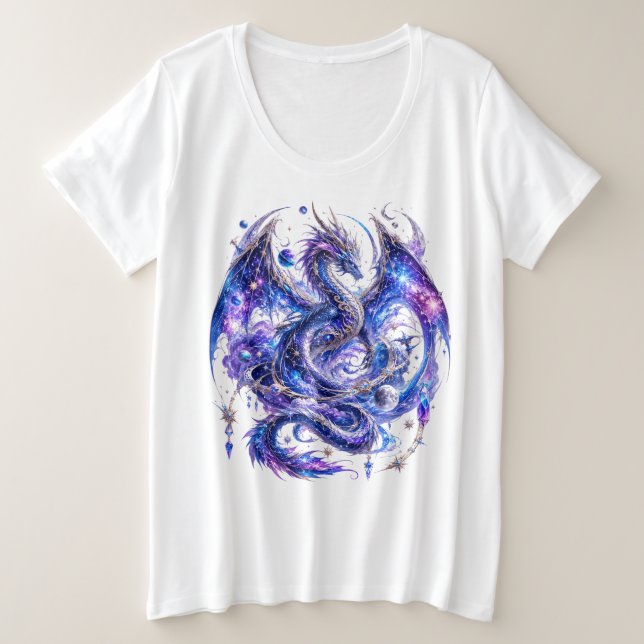 Camiseta Dragão Mágico Celestial (Frente do Design)