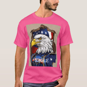 Camiseta Dragão Majestoso e Camisa-T da Águia Aquosa