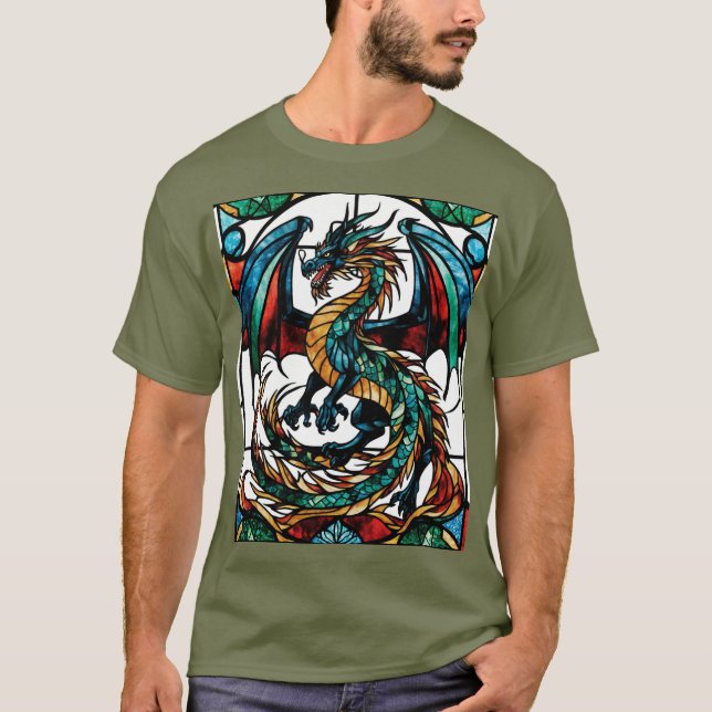 Camiseta Dragão Masterisco Mítico de Vidro Mestoso (Frente)