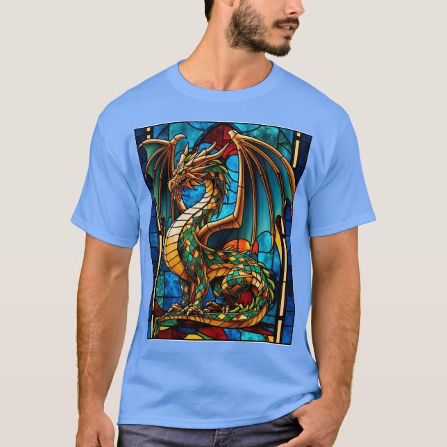 Camiseta Dragão Masterisco Mítico de Vidro Mestoso (Frente)