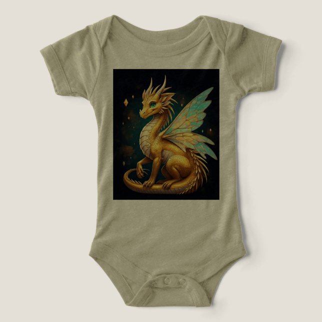 Camiseta Dragão Místico Hatchling (Design frontal)