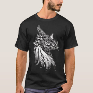 Camiseta Dragão Mítico Mandala - Cabeça de Cavalo Fantasia