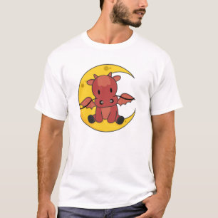 Camiseta Dragão Moon Good Night Dragon Fantasy