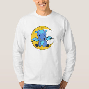 Camiseta Dragão Moon Good Night Dragon Fantasy