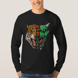 Camiseta Dragão Muay Thai e Cabeça de Tigre Thaiboxing