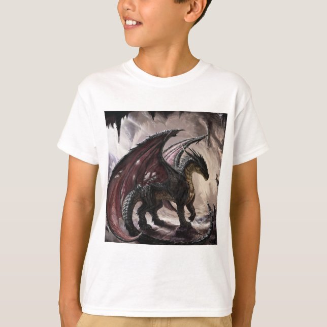Camiseta Dragão na Caverna (Frente)