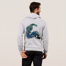 Camiseta Dragão nas Ondas – Energia Oceânica Abstrata