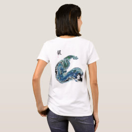 Camiseta Dragão nas Ondas – Energia Oceânica Abstrata