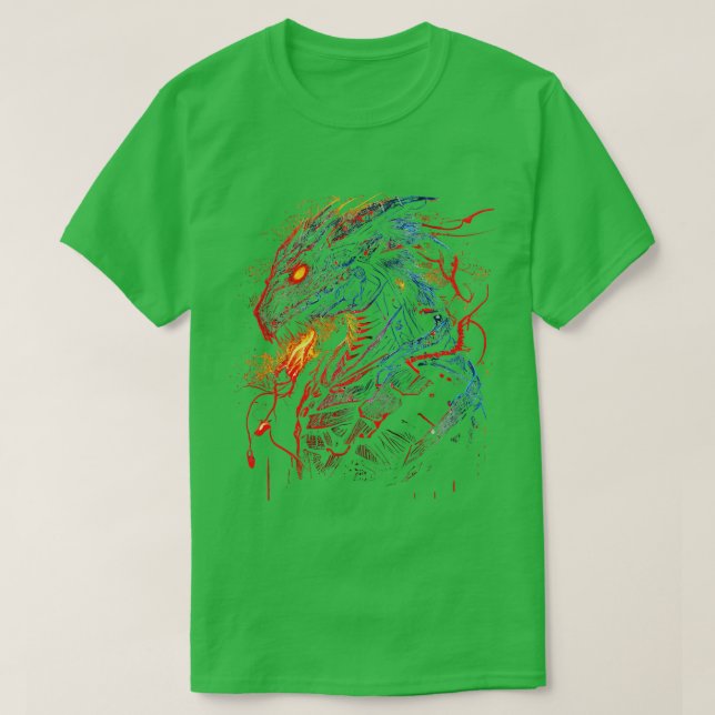 Camiseta Dragão Neural Técnico da Fúria (Frente do Design)