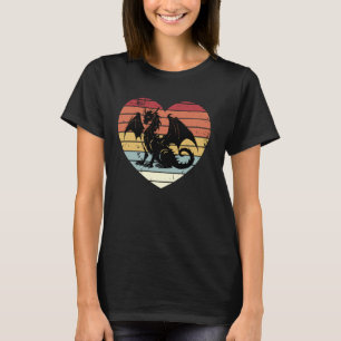 Camiseta Dragão no Coração Vintage Tee Dragons lover d