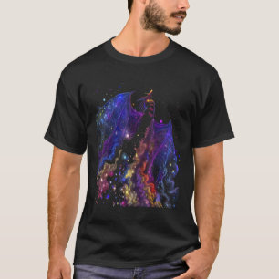 Camiseta Dragão No Espaço