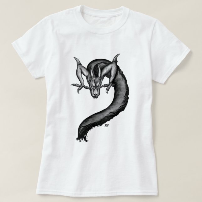 Camiseta Dragão no estilo de tatuagem (Frente do Design)