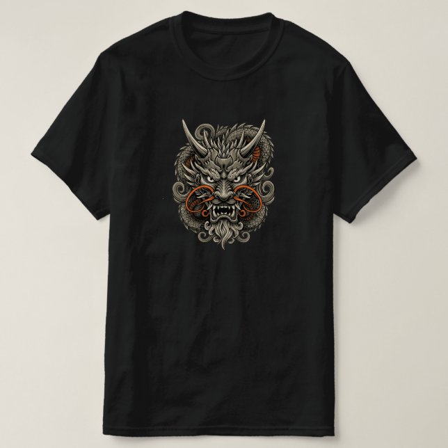 Camiseta Dragão Oni (Frente do Design)