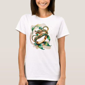 Camiseta dragão ouro
