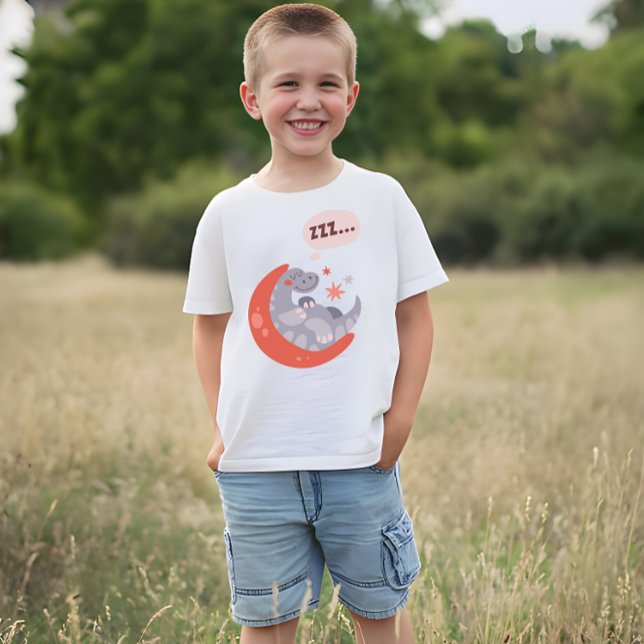 Camiseta Dragão para crianças engraçadas dormindo (Criador carregado)