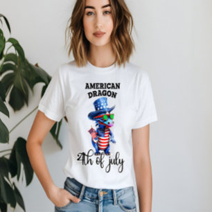 Camiseta Dragão Patriótico em Shades