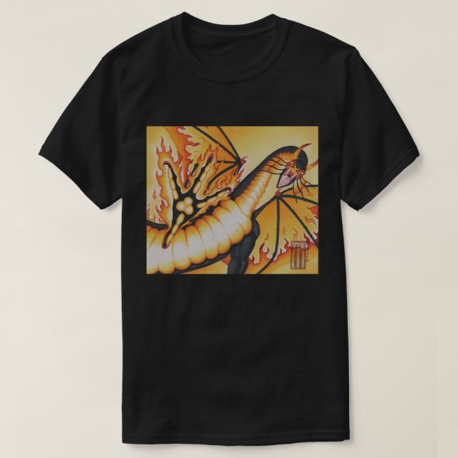 Camiseta Dragão Pesadelo  (Frente do Design)