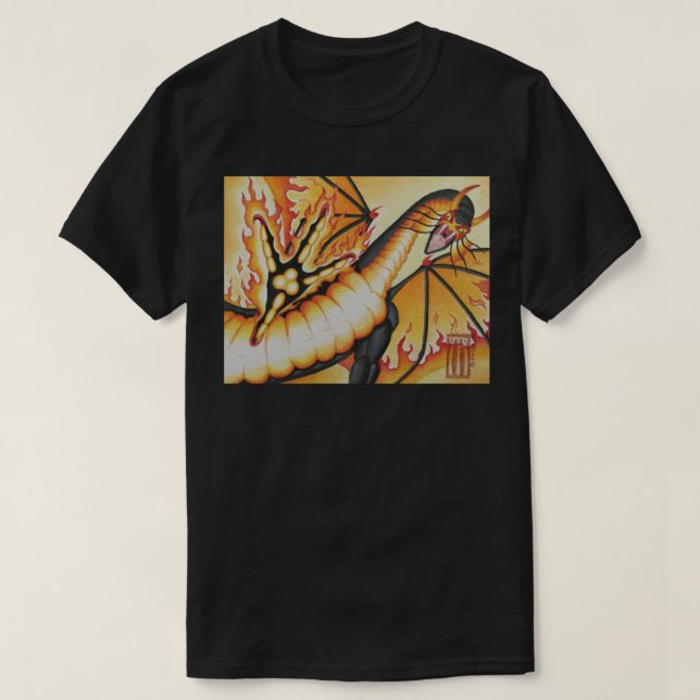 Camiseta Dragão Pesadelo  (Frente do Design)