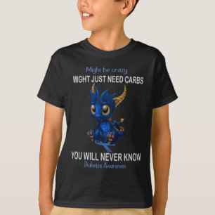 Camiseta Dragão pode ser louco só precisa de carboidratos D