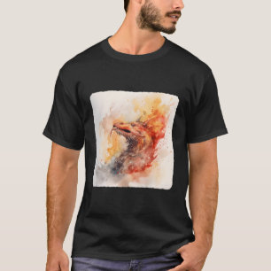 Camiseta Dragão Que Ataca O Fogo De Um Dragão Em M