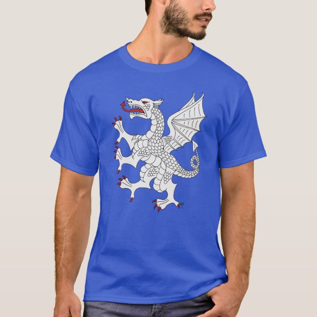 Camiseta Dragão Rampante (Branco) (Frente)