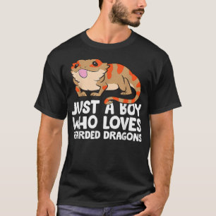 Camiseta Dragão-réptil-bravo só um menino que ama a barba
