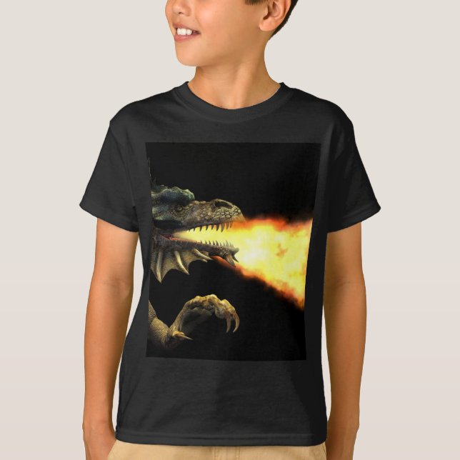 Camiseta Dragão respirador de incêndio (Frente)