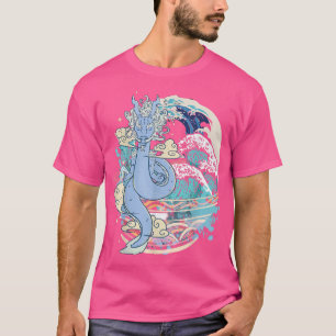 Camiseta Dragão retrorreflector japonês Vaporwave - art1119