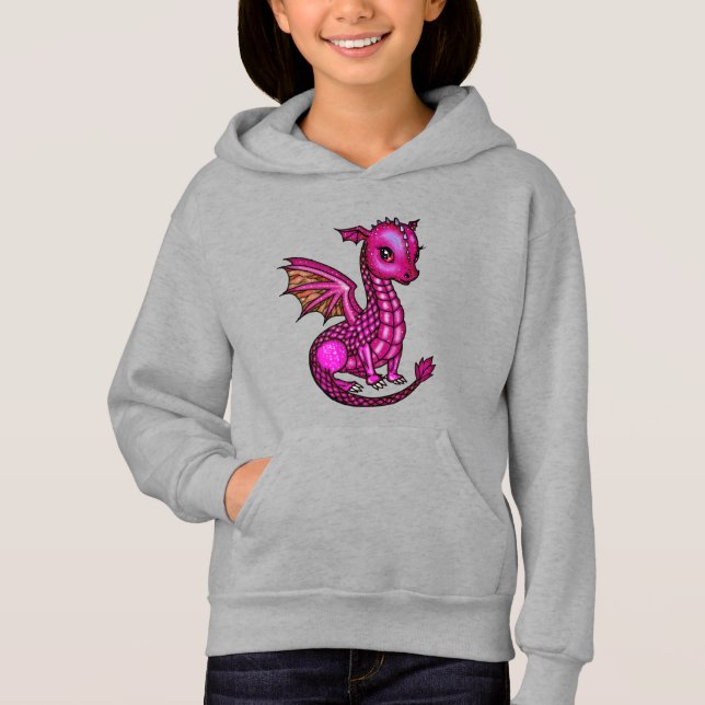 Camiseta Dragão Rosa Bebê Fofo (Frente)