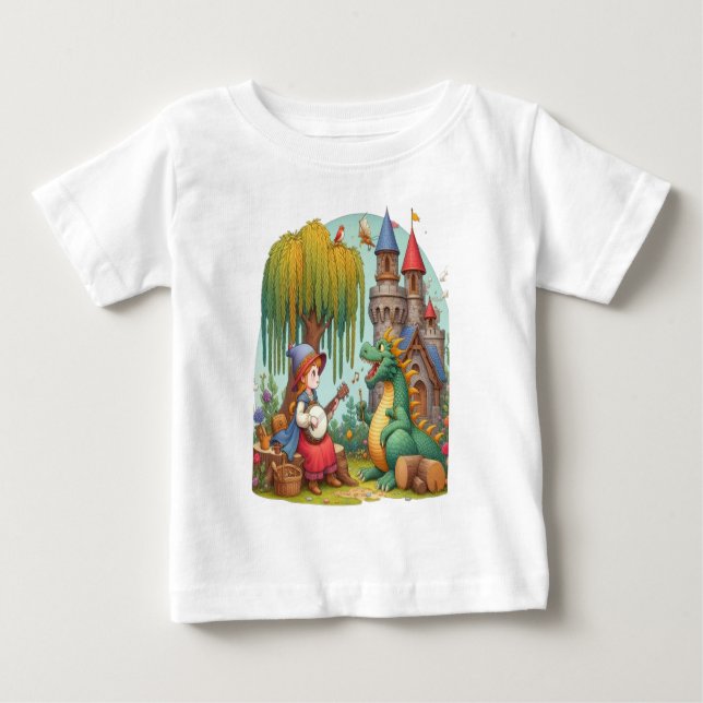 Camiseta Dragão Serenata Por Uma princesa Mística (Frente)