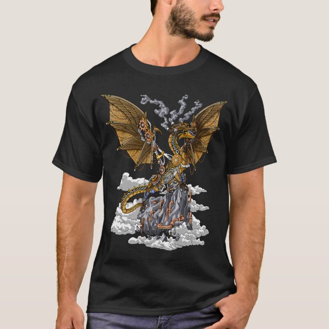 Camiseta Dragão Steampunk (Frente)